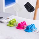 Blue-Cord USB Cable Clip Holder Tie Desktop Organizer Manage Fixture Self-adhesive Durable Quality Handy