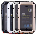 Dustproof Waterproof Shockproof Aluminum Cover Dust Scratch Shock Protection Case COMPATIBLE FOR iPhone 5/5S Cellphones-Silver