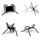 Portable Spider Flexible Cell Mobile Phone Holder hanging Mount and Stand for iPod iPhone 4/4S/5/5S/6 Samsung Galaxy Andriod MP4 Blue