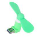 Generic 2 in 1 Portable Android Phone Notebook Laptop PC Mute USB Cooling Mini Fan