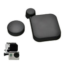 Black Frame Mount Housing Case with Protective UV Lens and Lens Cap Cover for GoPro Hero 4 Hero 3+ Hero 3 Cameras Plastic