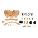 Replacement Case Shell Button Kit for Xbox 360 Controller-Light Wood Grain