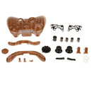 Replacement Case Shell Button Kit for Xbox 360 Controller-Dark Wood Grain