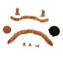 Replacement Case Shell Button Kit for Xbox 360 Controller-Dark Wood Grain