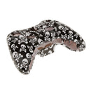 Plastic Replacement Case Shell Skin Button Housing Kit for Xbox 360 Controller-Black&White Skull Easy Install Gaming Electronics