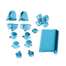 Blue-Chrome Plating Buttons Housing and Touchpad for PS4 Controller Shell Protection Easy Install Repair Kit Perfect Fit