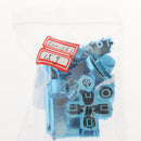 Blue-Chrome Plating Buttons Housing and Touchpad for PS4 Controller Shell Protection Easy Install Repair Kit Perfect Fit