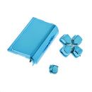Blue-Chrome Plating Buttons Housing and Touchpad for PS4 Controller Shell Protection Easy Install Repair Kit Perfect Fit