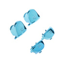 Blue-Chrome Plating Buttons Housing and Touchpad for PS4 Controller Shell Protection Easy Install Repair Kit Perfect Fit