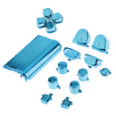Blue-Chrome Plating Buttons Housing and Touchpad for PS4 Controller Shell Protection Easy Install Repair Kit Perfect Fit