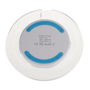 Universal LED QI Wireless Charger Charging Blue Circle Pad for iPhone Galaxy Pack of 1