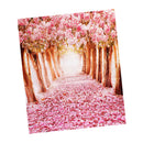 Generic 1.5m*2.2m Sakura Flower Road Studio Prop Photography Background Backdrop