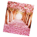 Generic 1.5m*2.2m Sakura Flower Road Studio Prop Photography Background Backdrop