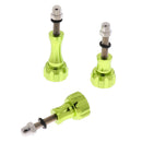 Green-Aluminum Stainless Thumb Knob Bolt Nut Screw Set for GoPro Hero3+/3/2/1 Camera Accessories Fastening Easy Install