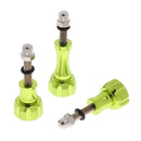 Green-Aluminum Stainless Thumb Knob Bolt Nut Screw Set for GoPro Hero3+/3/2/1 Camera Accessories Fastening Easy Install