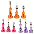 Gold-Aluminum Stainless Thumb Knob Bolt Nut Screw Set for GoPro Hero3+/3/2/1 Camera Accessories Fastening Easy Install