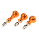 Gold-Aluminum Stainless Thumb Knob Bolt Nut Screw Set for GoPro Hero3+/3/2/1 Camera Accessories Fastening Easy Install