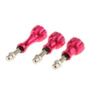 Rose Red-Aluminum Stainless Thumb Knob Bolt Nut Screw Set for GoPro Hero3+/3/2/1 Camera Accessories Fastening Easy Install