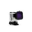 Underwater Diving Lens UV Filter Converter for GoPro Hero 4/3+ -Purple