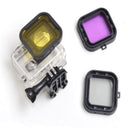 Underwater Diving Lens UV Filter Converter for GoPro Hero 4/3+ -Purple