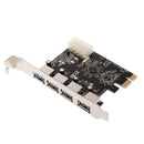 4 Port PCI-E to USB HUB VL805 Chipset PCI Express Card Adapter 5 Gbps Speed