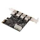 4 Port PCI-E to USB HUB VL805 Chipset PCI Express Card Adapter 5 Gbps Speed
