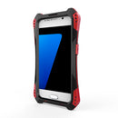 Protective Touch Phone Case Cover Tempered Glass COMPATIBLE FOR Samsung Galaxy S7 Black + Red