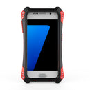 Protective Touch Phone Case Cover Tempered Glass COMPATIBLE FOR Samsung Galaxy S7 Black + Red