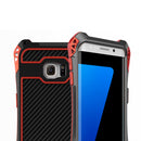 Protective Touch Phone Case Cover Tempered Glass COMPATIBLE FOR Samsung Galaxy S7 Black + Red