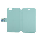 Fashionable Anti-Scratch Anti-Dust Flip Cover Wallet Card Magnetic Case Cover COMPATIBLE FOR iPhone 6 /6s Blue