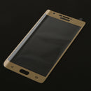 Anti-Scratch Washable Full Cover 3D Tempered Glass Screen Protector + Wet Cleaning Wipe + Dry Cleaning Wipe + Dust Absorber COMPATIBLE FOR Samsung Galaxy Note Edge N9150 Gold