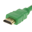 New 1080P HDMI Port Male to 2 Female 1 In 2 Out Splitter Cable Adapter Converter Green