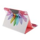 Portable Waterproof Dustproof PU Leather Flower Pattern Protective Case Cover FIT FOR IPad 7