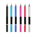 2in1 Capacitive Touch Screen Stylus Ballpoint Pen For iPhone Samsung Silver