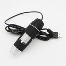 500X 2MP 8 LED USB Digital Microscope Zoom Camera Magnifier + Stand Holder Black
