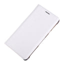 Portable PU Leather Flip Case Cover Protector COMPATIBLE FOR Samsung Galaxy S6 Edge Plus White