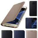 Portable PU Leather Flip Case Cover Protector COMPATIBLE FOR Samsung Galaxy S6 Edge Plus White