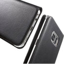 Portable PU Leather Flip Case Cover Protector COMPATIBLE FOR Samsung Galaxy S7 Black