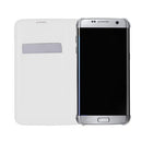 Portable PU Leather Flip Case Cover Protector COMPATIBLE FOR Samsung Galaxy S7 Edge White