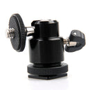 Adjustable Swivel Angle Ball 1/4" Hot Shoe Mount Adapter Holder Camera Video