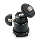 Adjustable Swivel Angle Ball 1/4" Hot Shoe Mount Adapter Holder Camera Video
