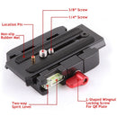 Quick Release Clamp Adapter + QR Plate P200 for Manfrotto 501 500AH 701HDV