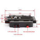 Quick Release Clamp Adapter + QR Plate P200 for Manfrotto 501 500AH 701HDV