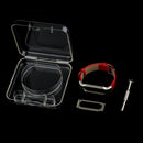 Set Of Anti Lost Design PU Leather Replacement Wristband With Box & Tool FIT FOR Mi Band 1S 3