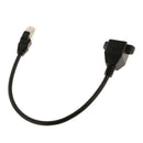 RJ45 Male to Female Screw Panel Mount Ethernet LAN Network Extension Cable