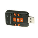 USB DAC Headphone Amplifier for Computer PC Virtual 8.1 CH Sound Card-Black
