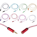 Male to Female Stereo Audio Headphone Extention Cable Cord