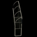 4mm 3Grids Acrylic Druble TV Remote Control Holder Wall Mount Storage Box