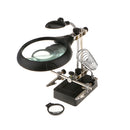 3 Lenses Help Hand Clip LED Magnifying Soldering Iron Stand Len Magnifier