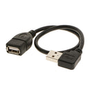 USB 2.0 Right Angle Male to Female Extension Adapter Converter Cable Cord for PC Notebook Universal